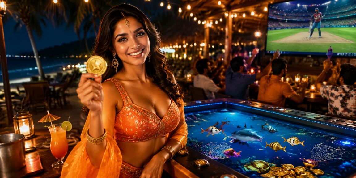 Betting on cricket matches at a beach setting in India